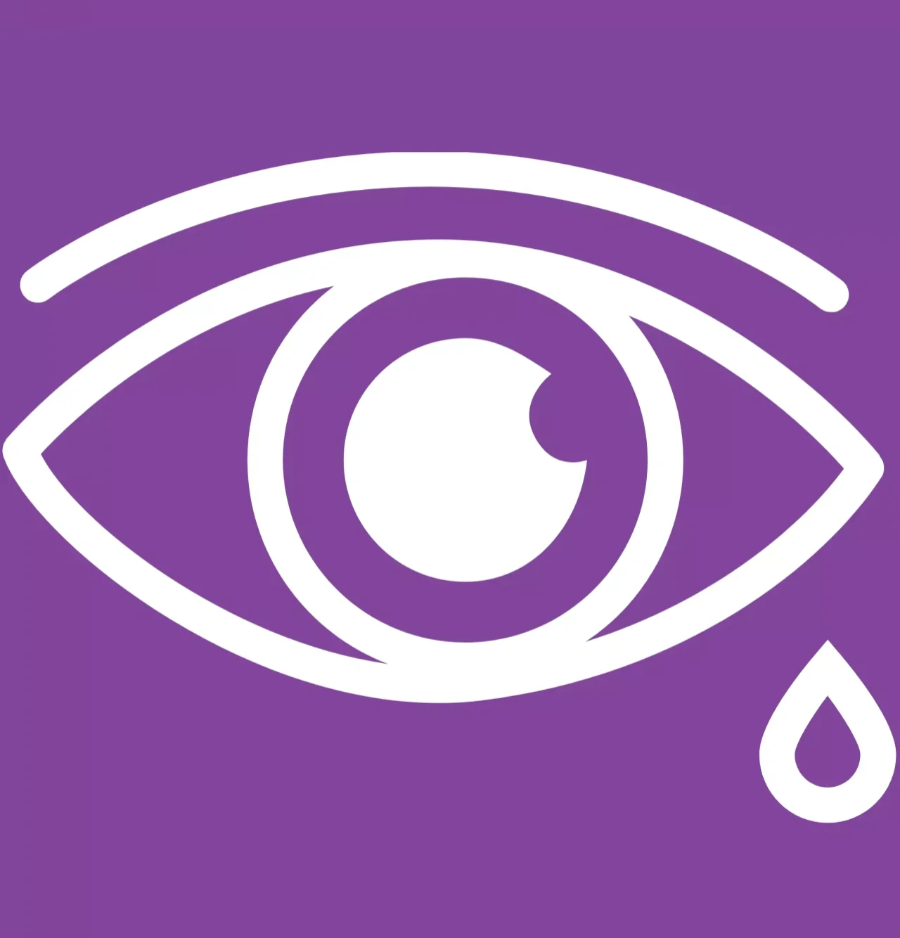 Ikona łzawiących oczu